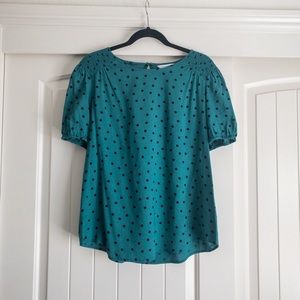 NWOT polka dot top